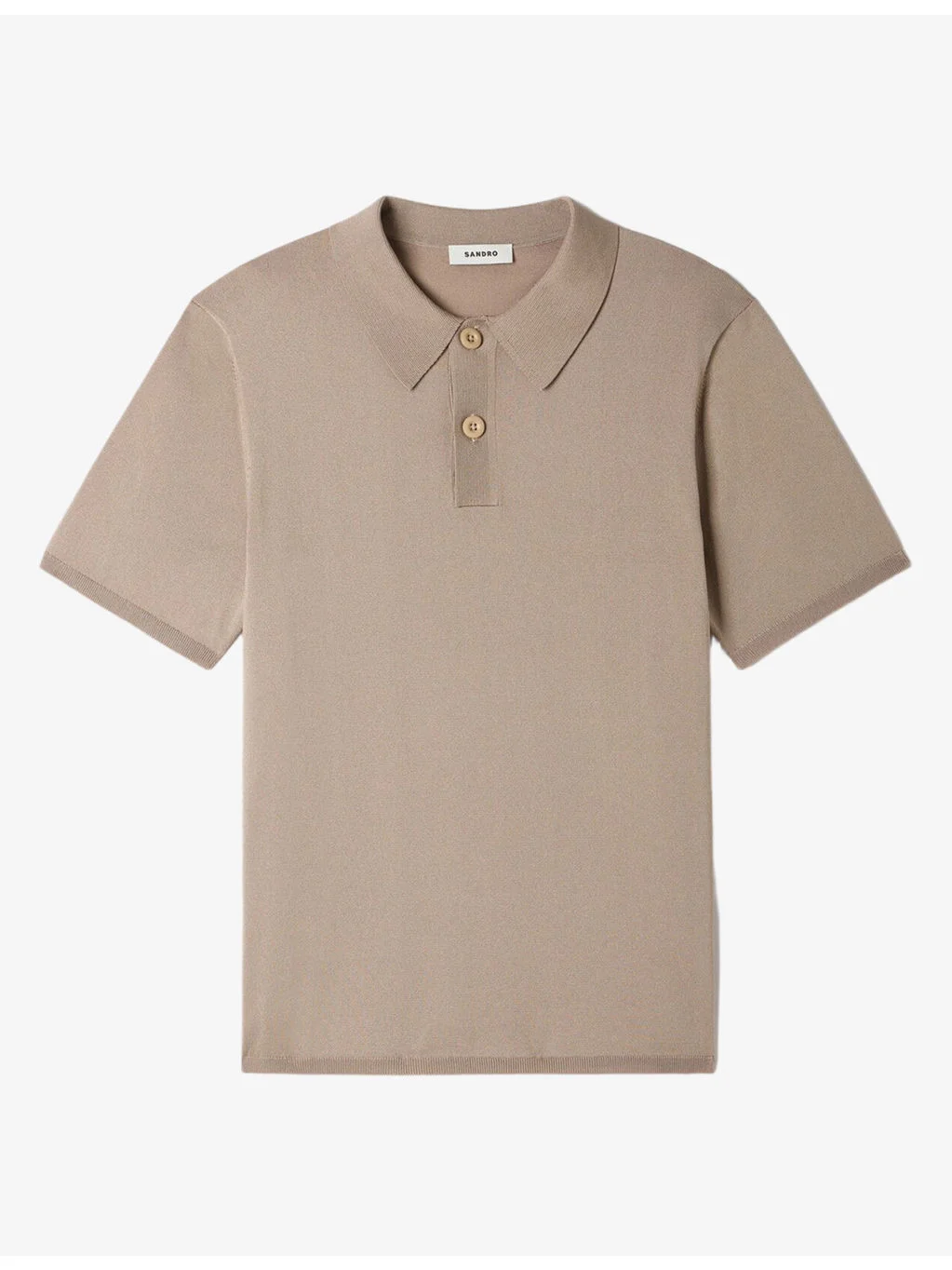 Slightly-Shiny Stretch-Woven Polo-Shirt - 1