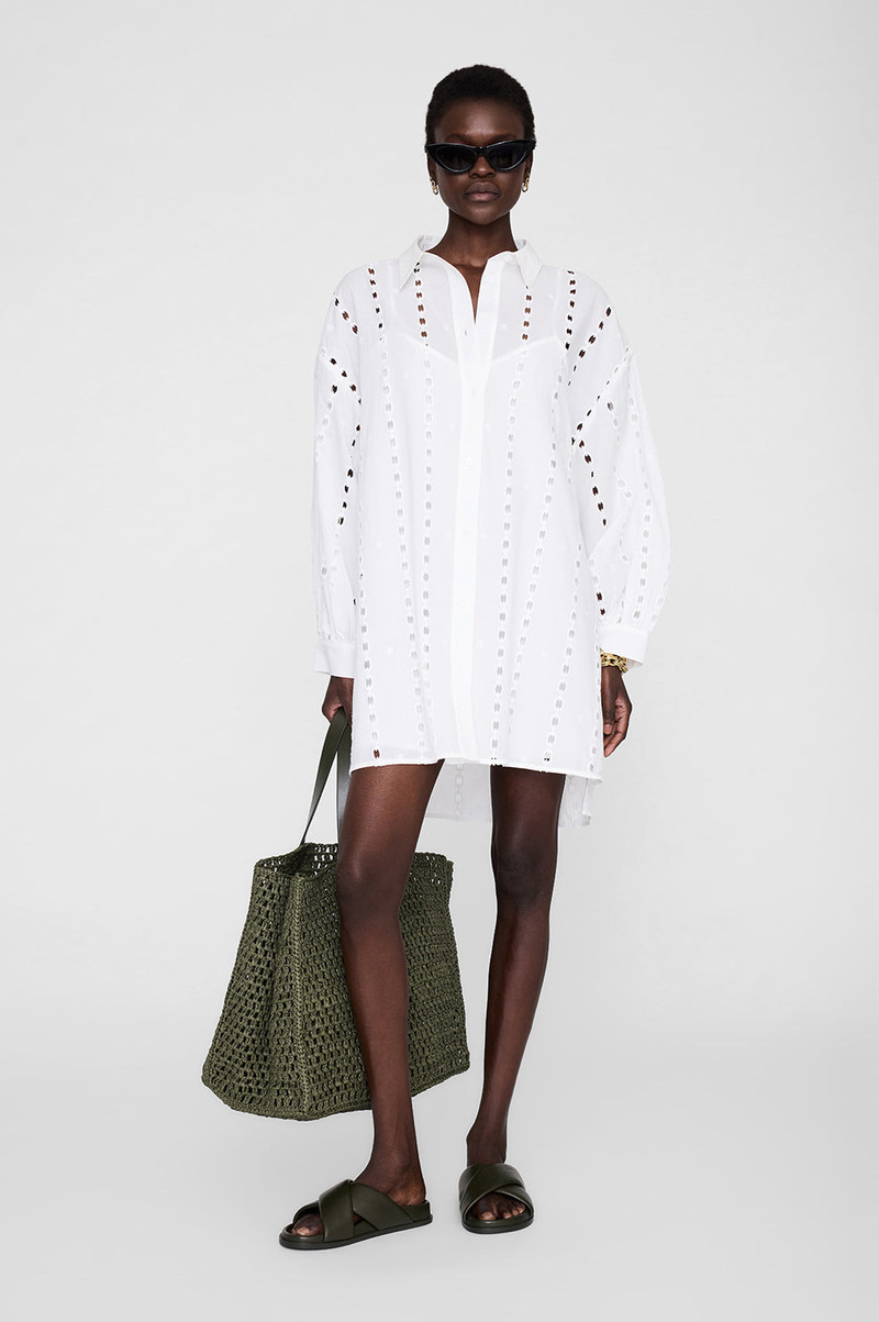 ANINE BING Marianne Dress - White outlook