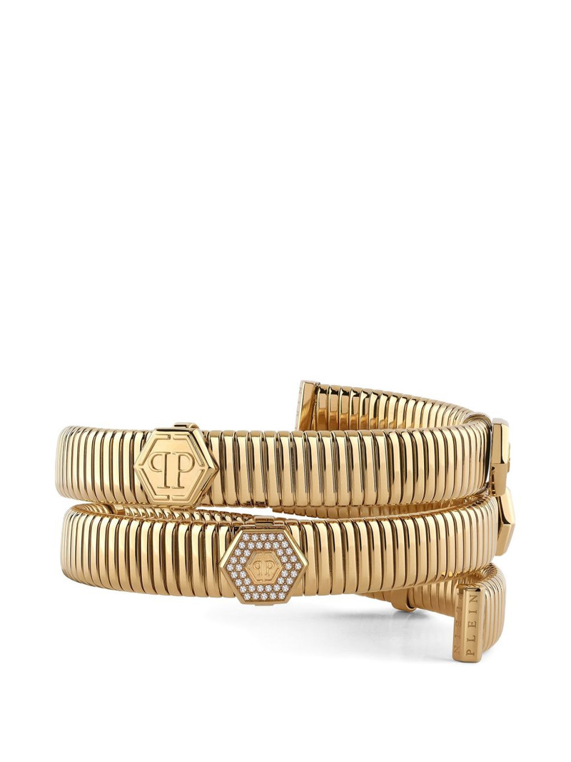 Snake Hexagon crystal-embellished bracelet 1