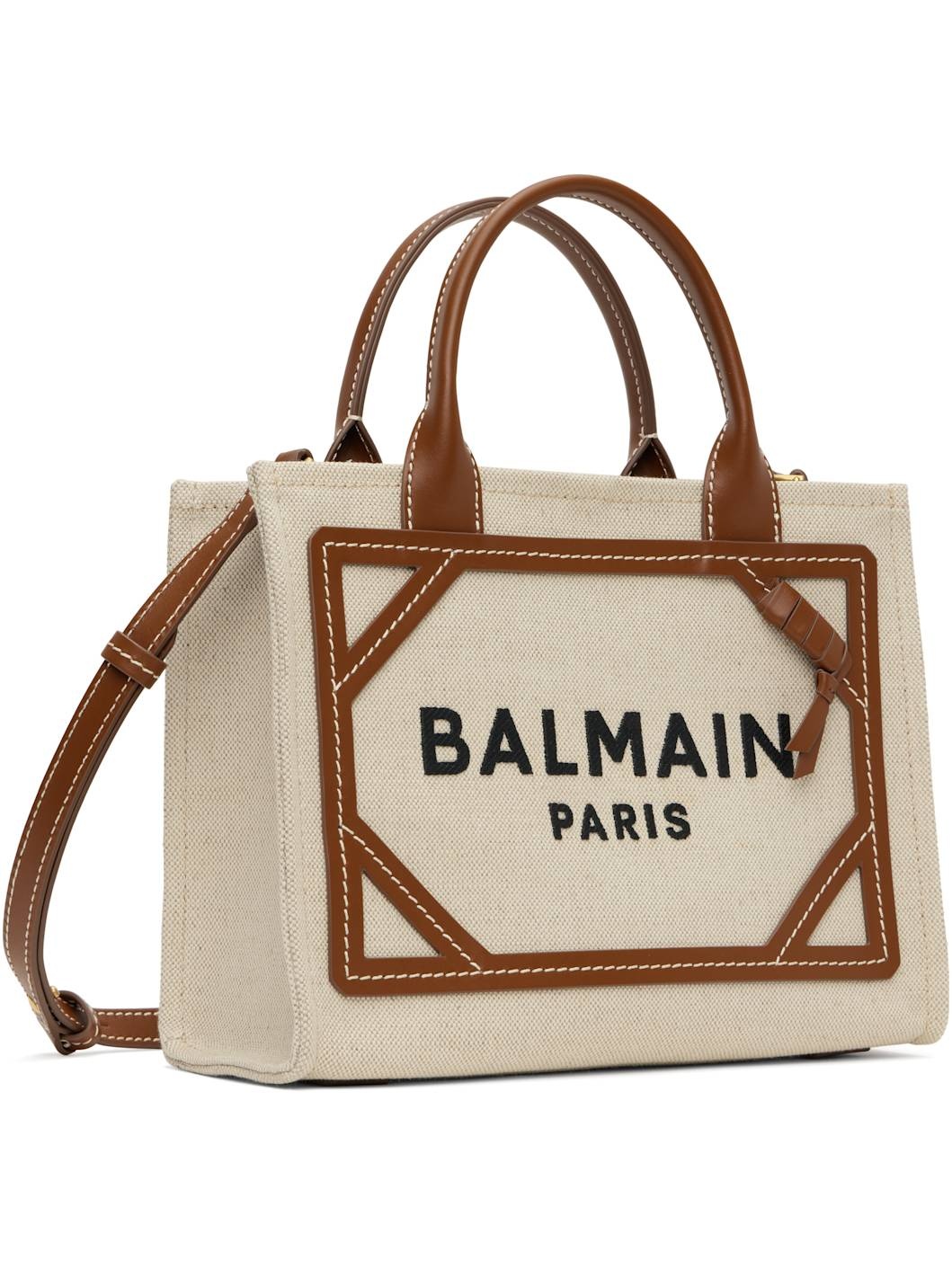 Beige & Brown B-Army Small Bag - 2