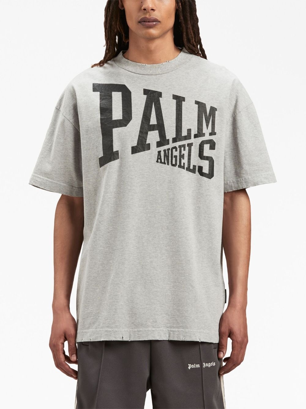 logo-print crew-neck T-shirt - 3
