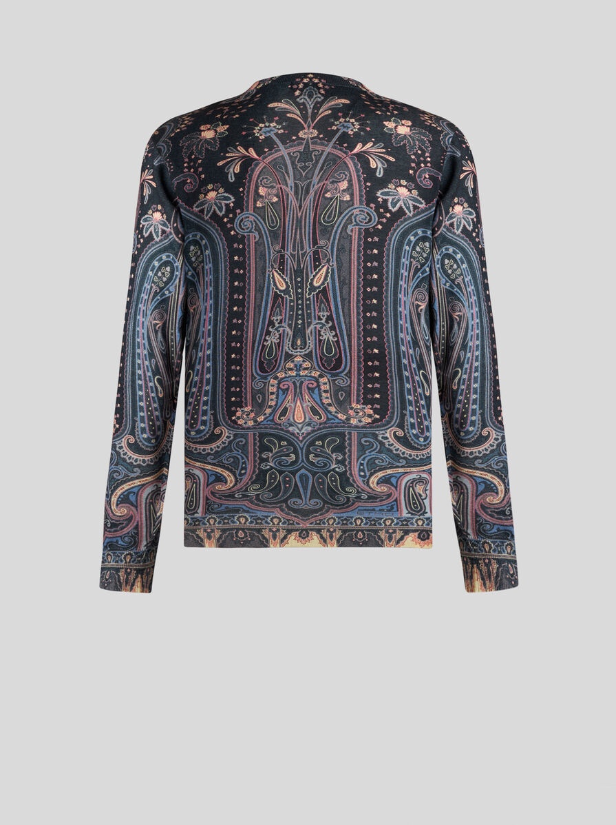 SWEATER WITH PAISLEY PRINT - 5