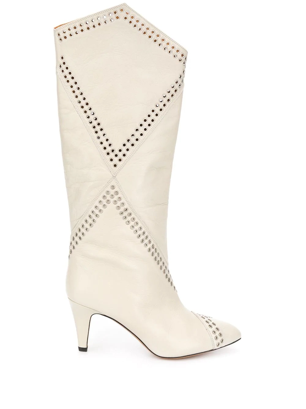 Lahia eyelet embellished calf-high boots - 1