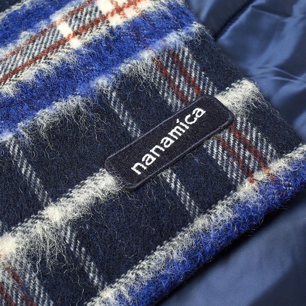 Nanamica Wool Check Down Muffler - 2