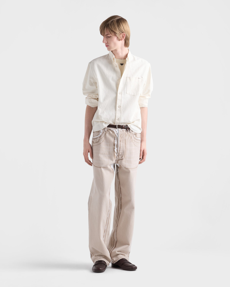 Prada Bull denim five-pocket jeans outlook