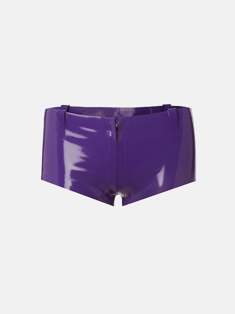AGNES LATEX SHORTS GRAPE PUNCH 1