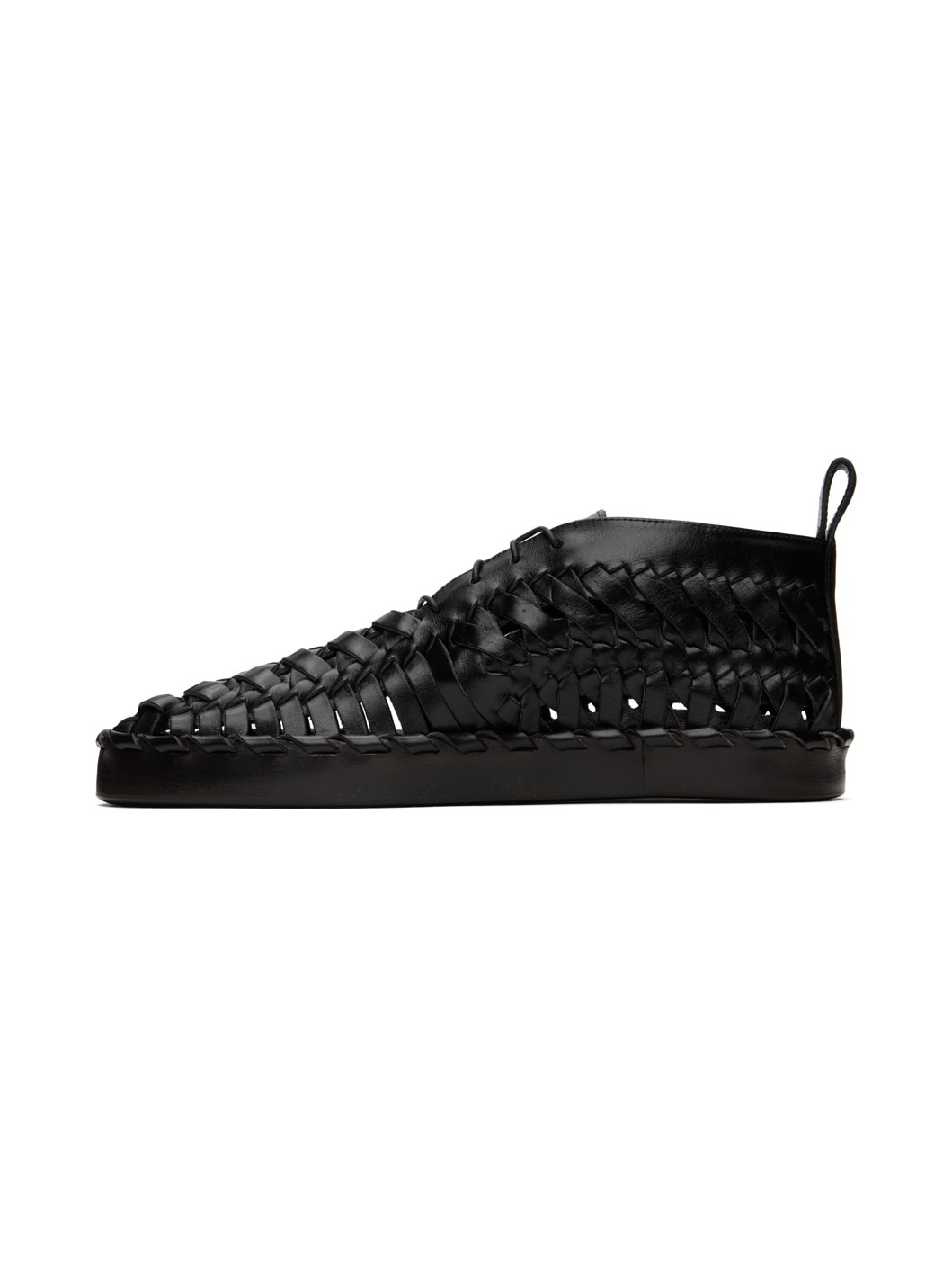 Black Woven Oxfords - 3