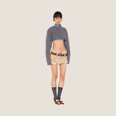 Miu Miu Jersey panty with logo outlook
