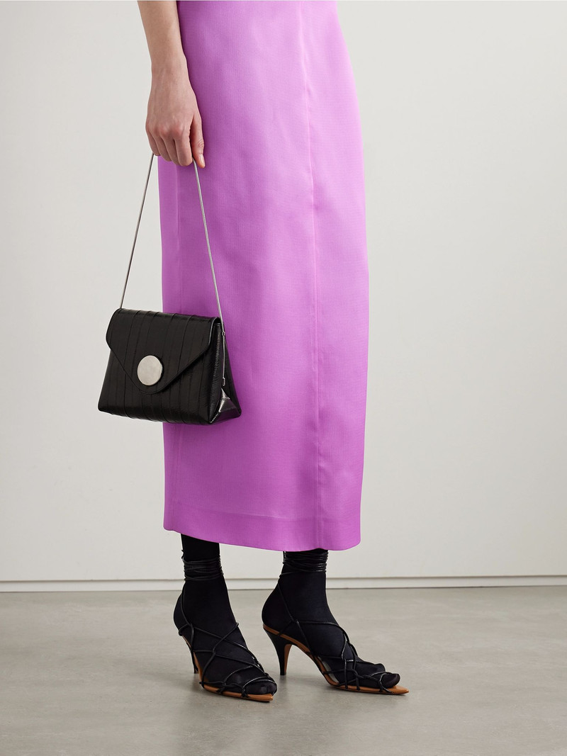 KHAITE Bobbi eel shoulder bag Black outlook