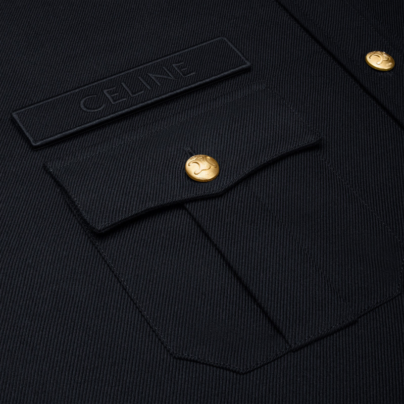 military shirt in cotton wool twill 4