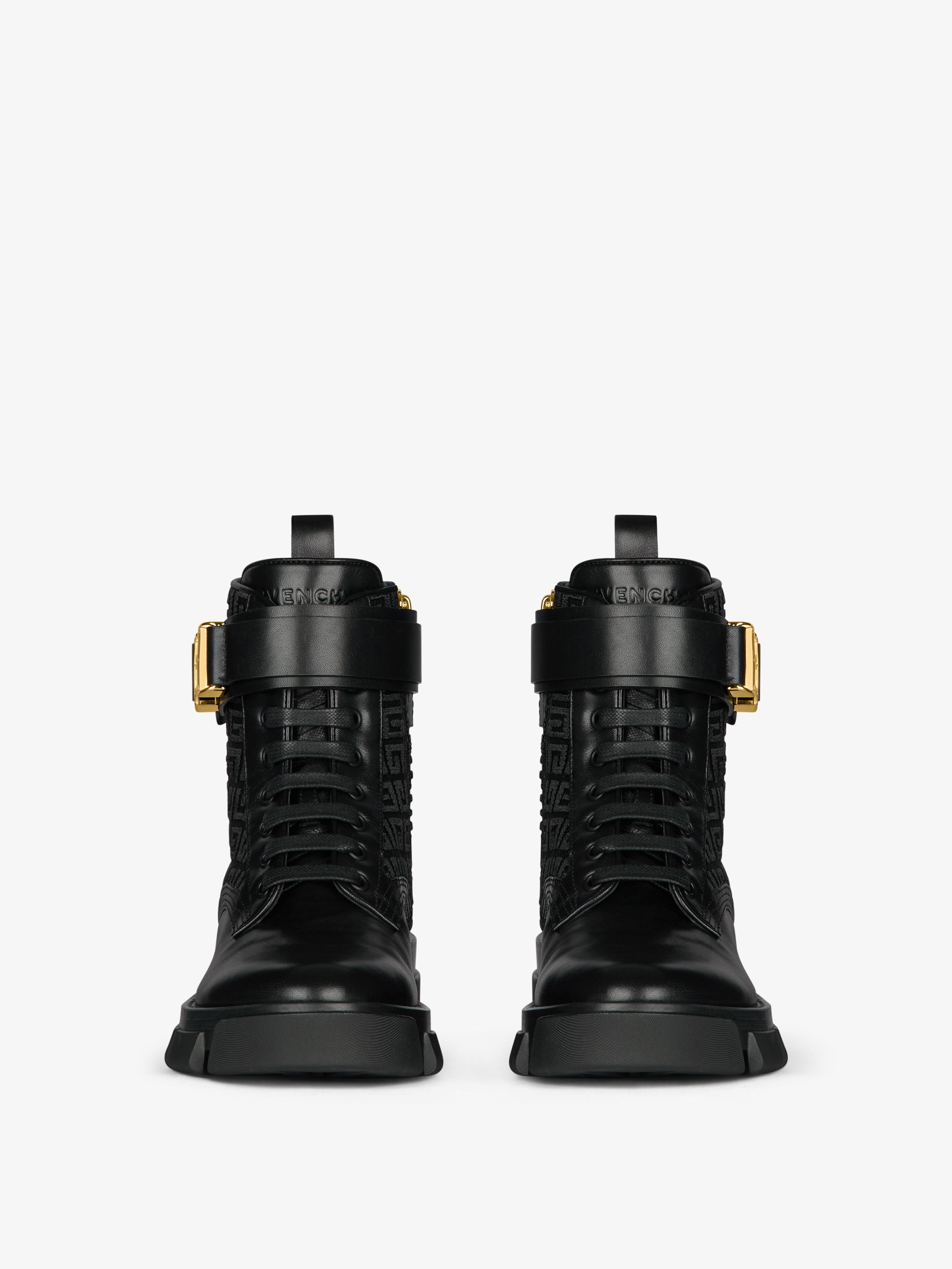 TERRA BOOTS IN 4G EMBROIDERED CANVAS AND LEATHER - 2