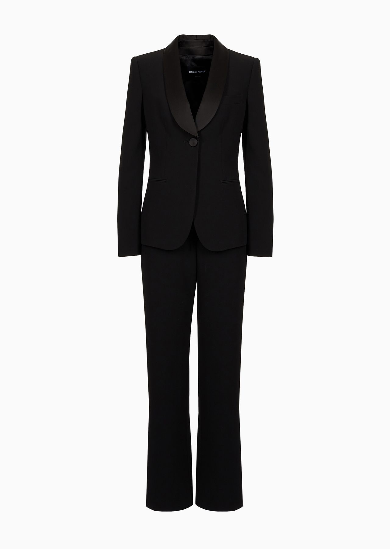 Pure silk crêpe tuxedo - 1