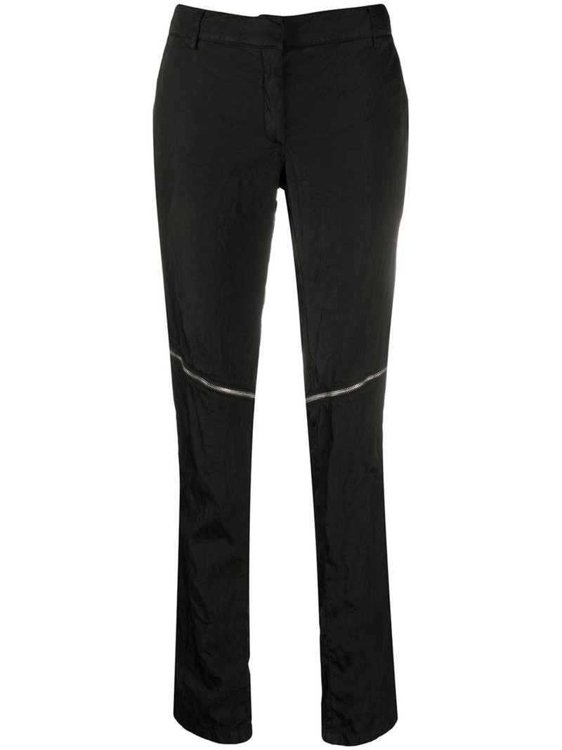 front zipped skinny trousers 1