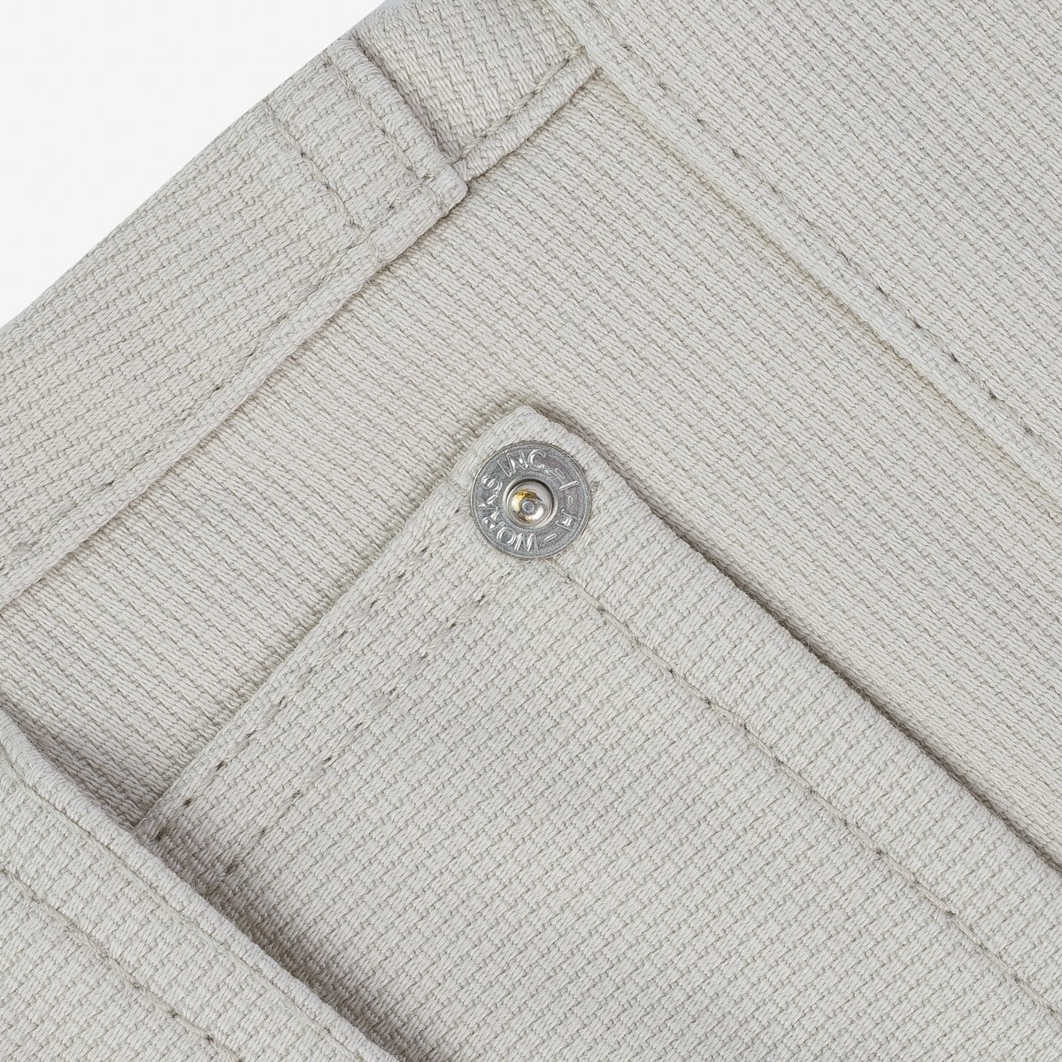 IH-555-PIQ 14oz Cotton Piqué Super Slim Cut Jeans - Ecru - 11