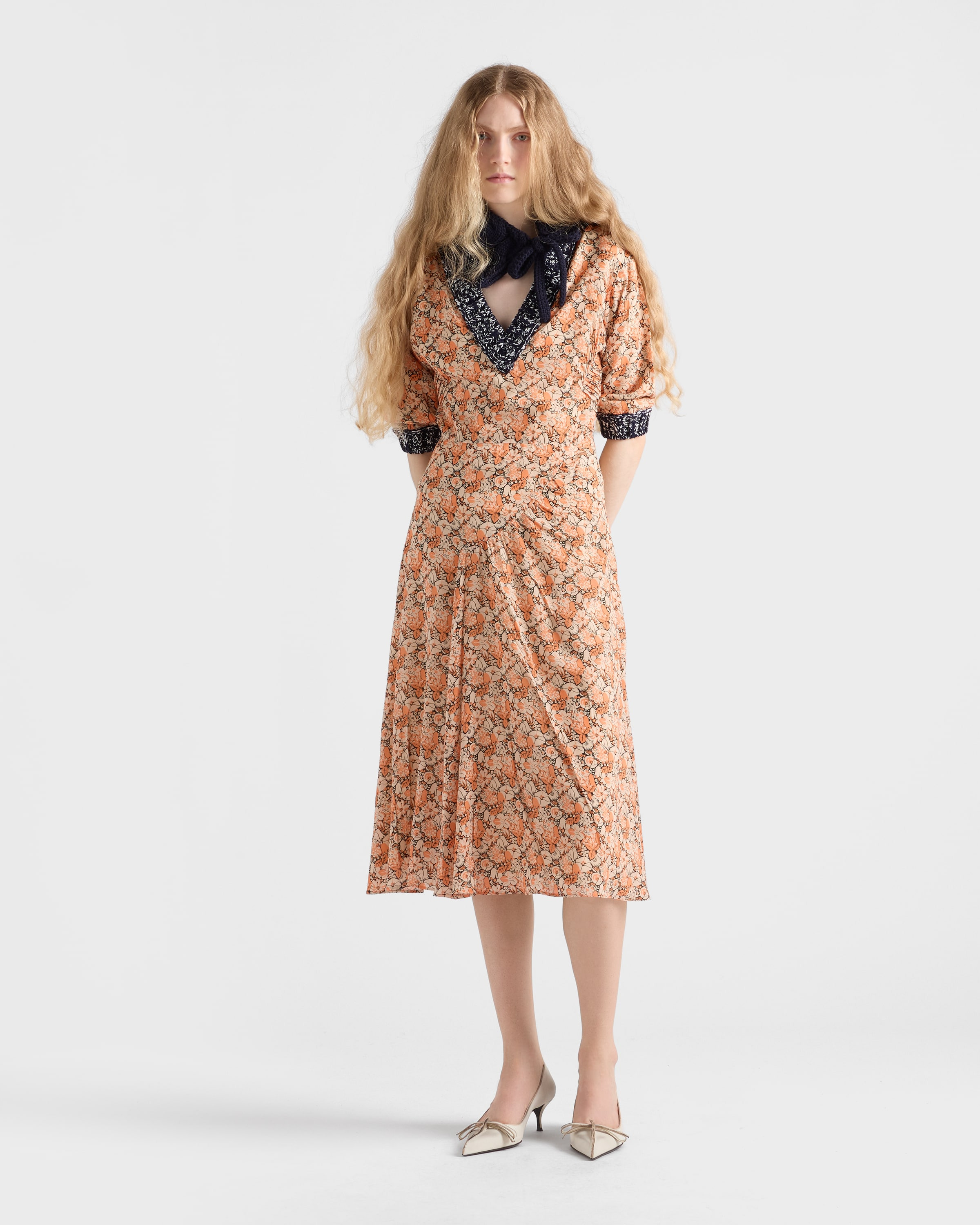 Printed georgette dress - 2
