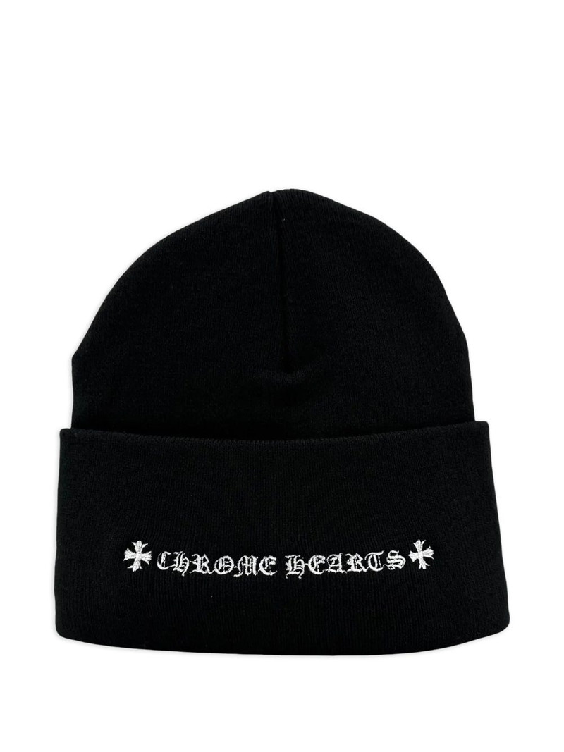 Chrome Hearts logo-embroidered beanie hat outlook