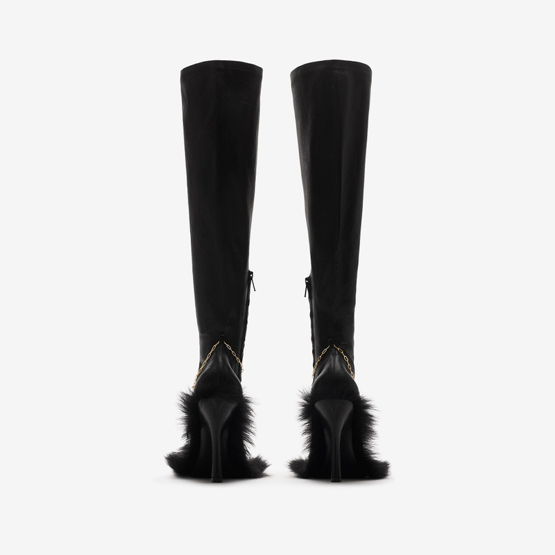 Leather Slinky Legging High Boots 4