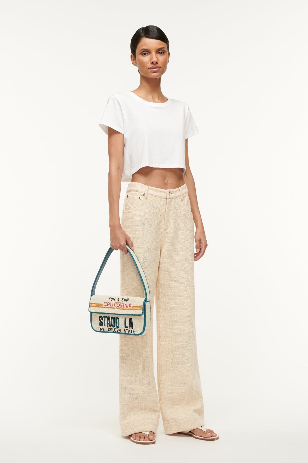 STAUD DEAN T-SHIRT WHITE - 3