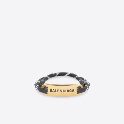 BALENCIAGA Plate Bracelet in Black outlook