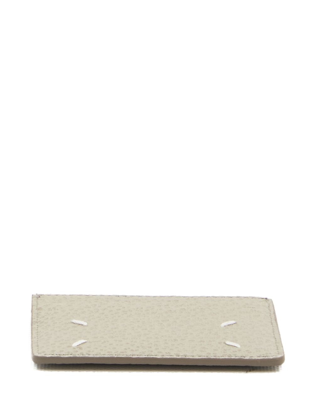 four-stitch leather cardholder - 2