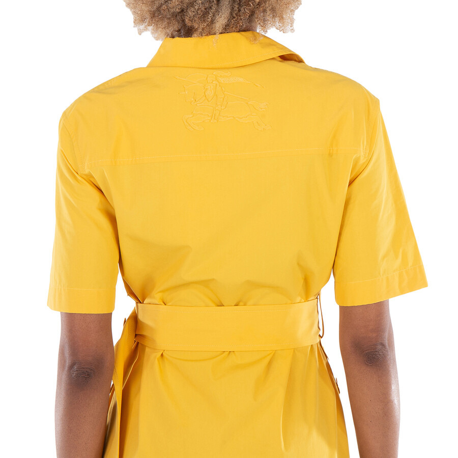 Burberry Short-Sleeve Cotton Blend Shirt Dress - 2