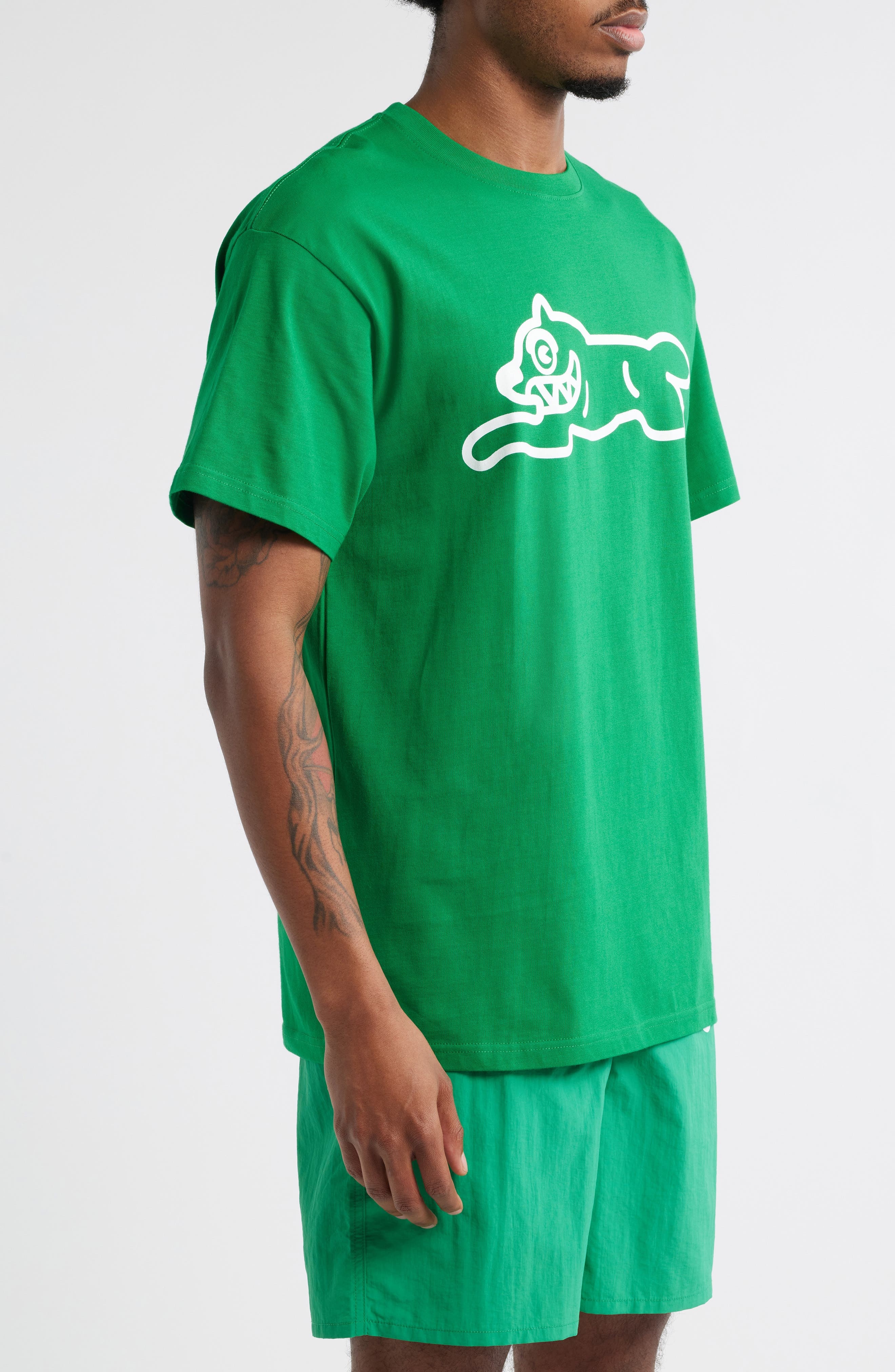 ICECREAM Checker Graphic T-Shirt in Jolly Green at Nordstrom - 3