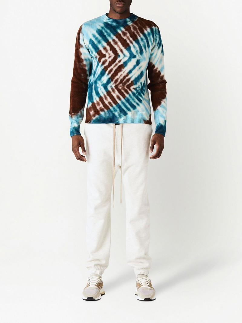 The Elder Statesman zigzag crew-neck jumper outlook