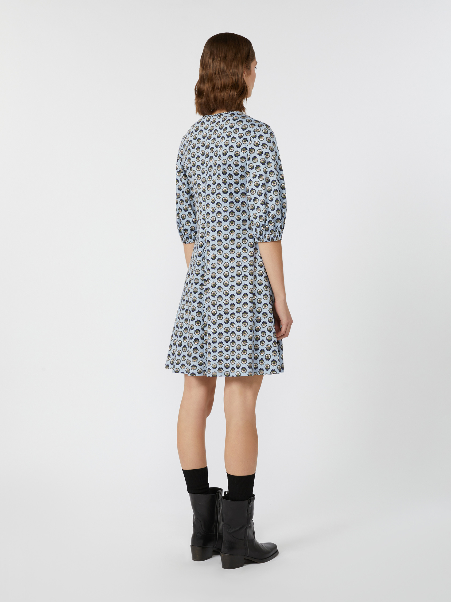 CINGHIA Short printed jersey dress - 4