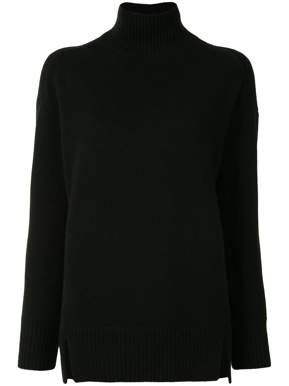 cotton roll neck jumper - 1