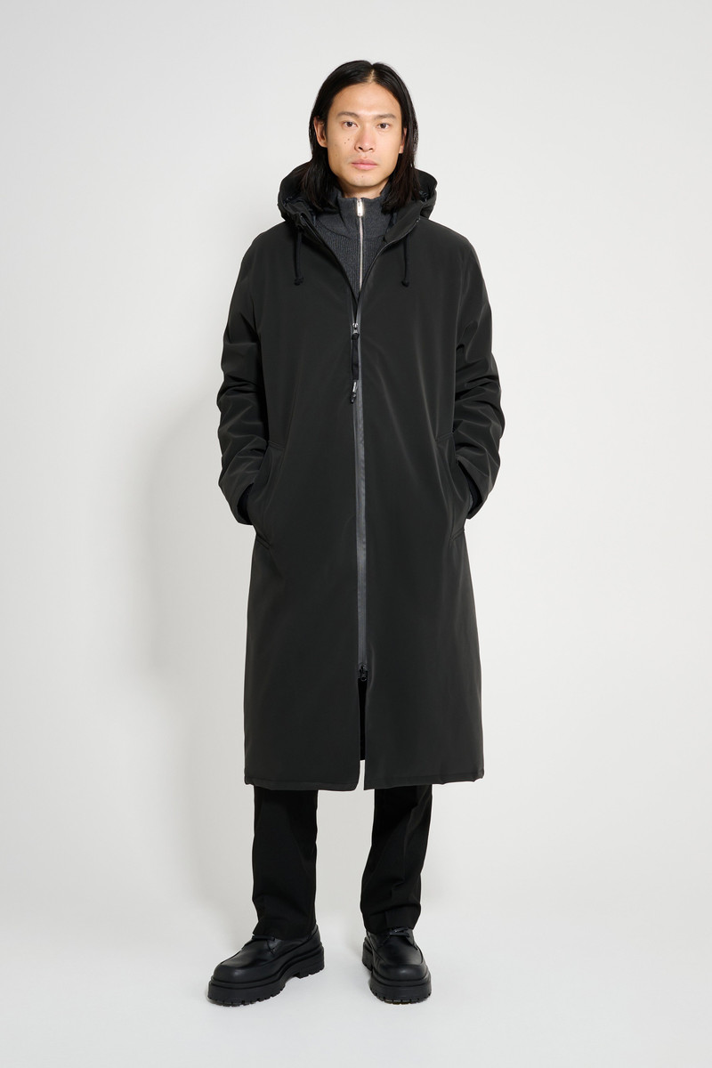 Stockholm Long Matte Winter Coat Black 1