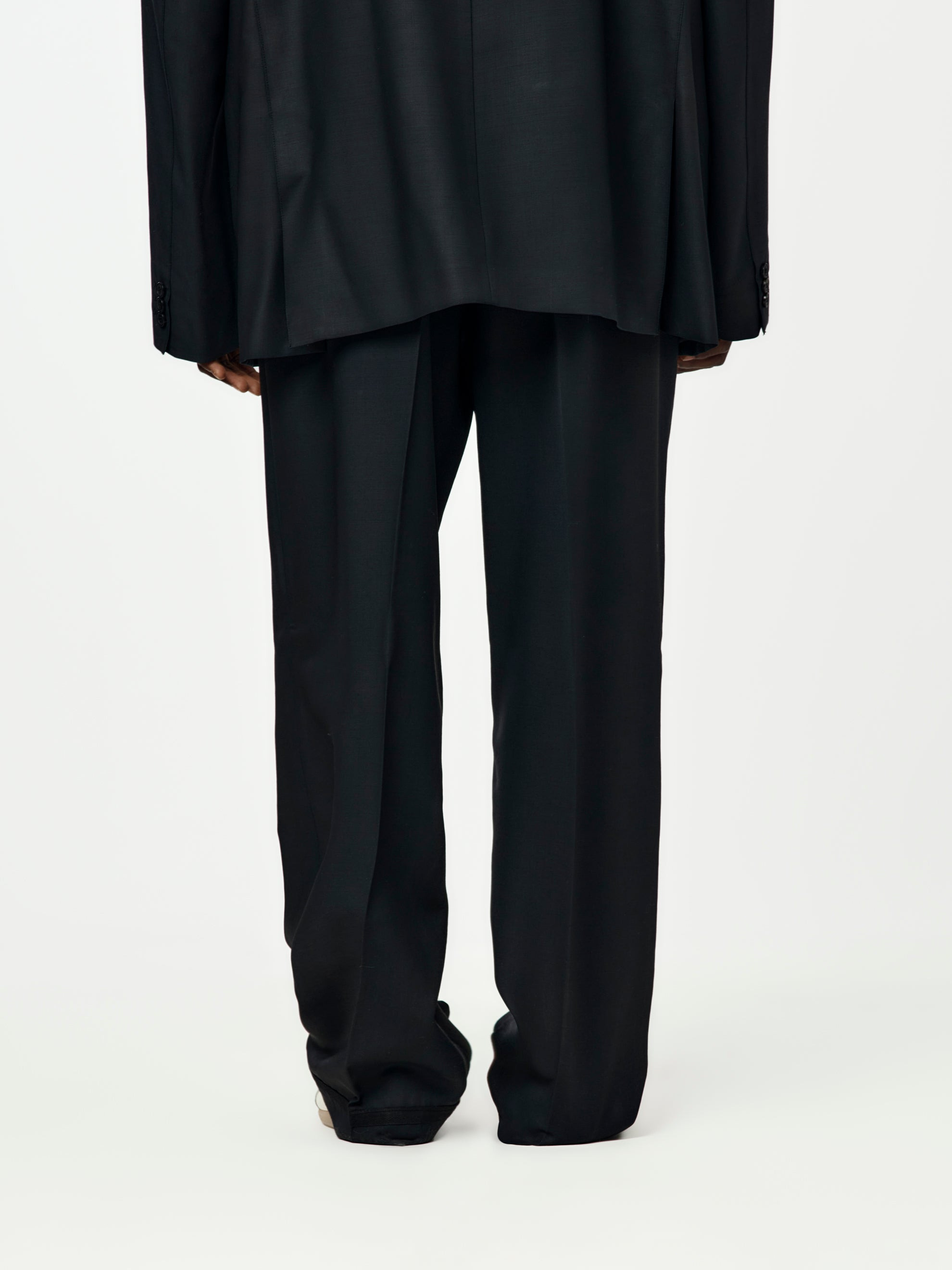 WOOL MOHAIR TROUSERS (MIDNIGHT BLUE) - 4