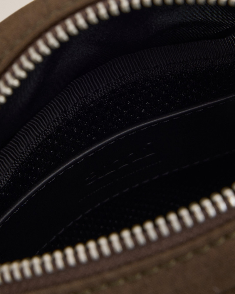 GREEN CANVAS SMALL AMI DE COEUR CROSSBODY BAG 6