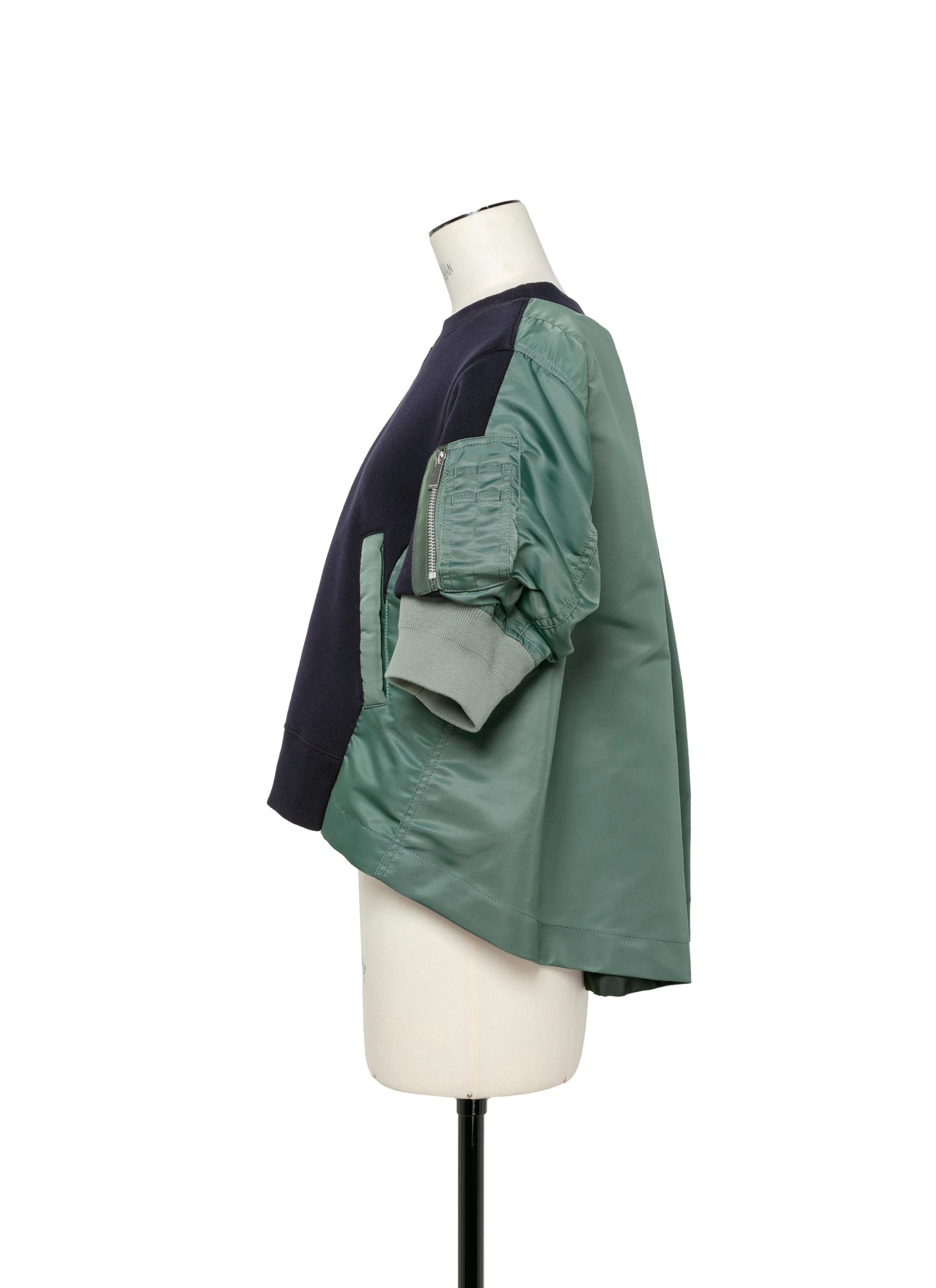 Nylon Twill x Sponge Sweat Pullover - 2