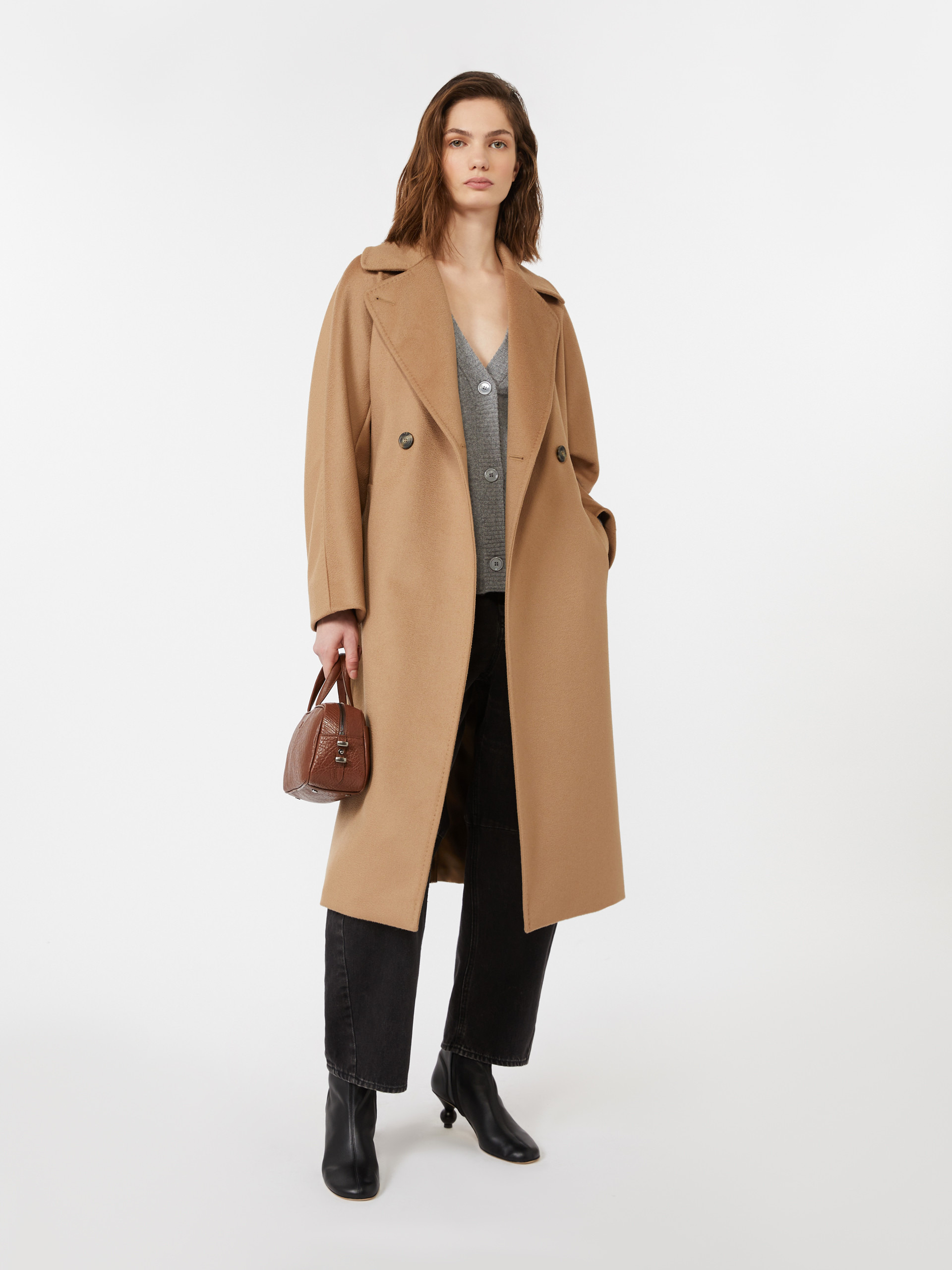 RESINA Double-breasted wool midi coat - 2