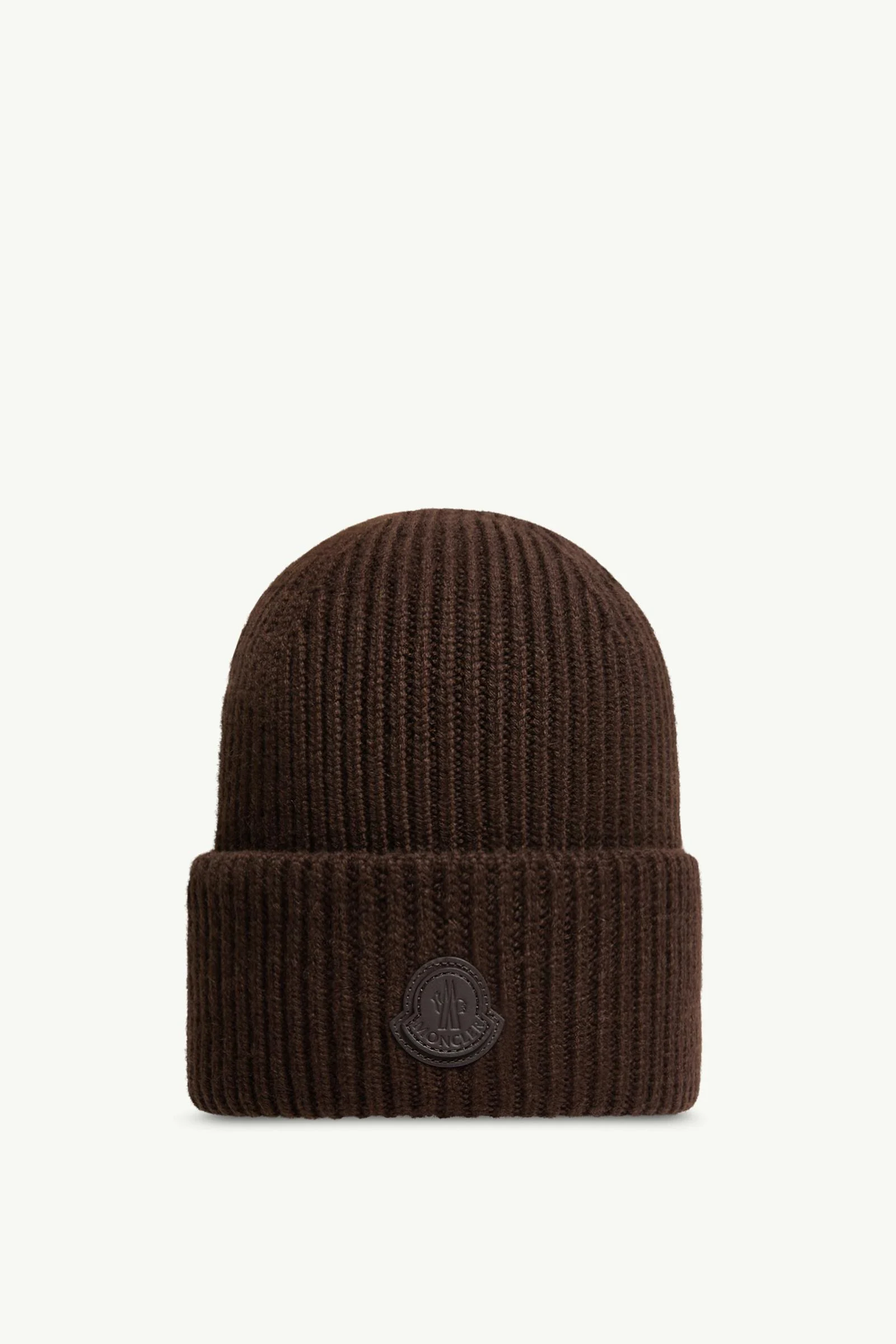 Leather Logo Cashmere Beanie - 1