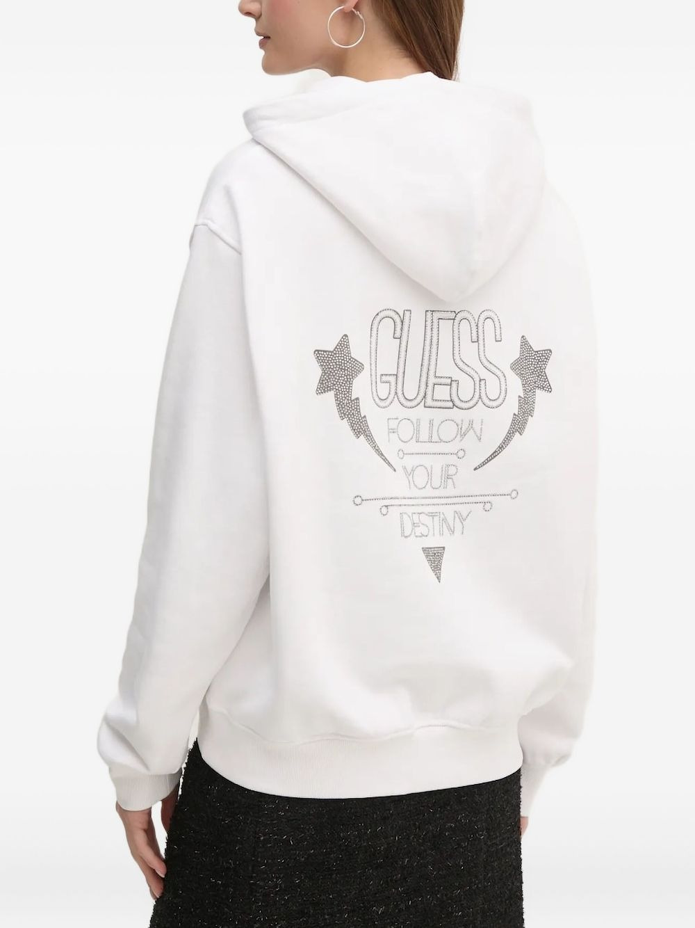 rhinestone-embellished hoodie - 2