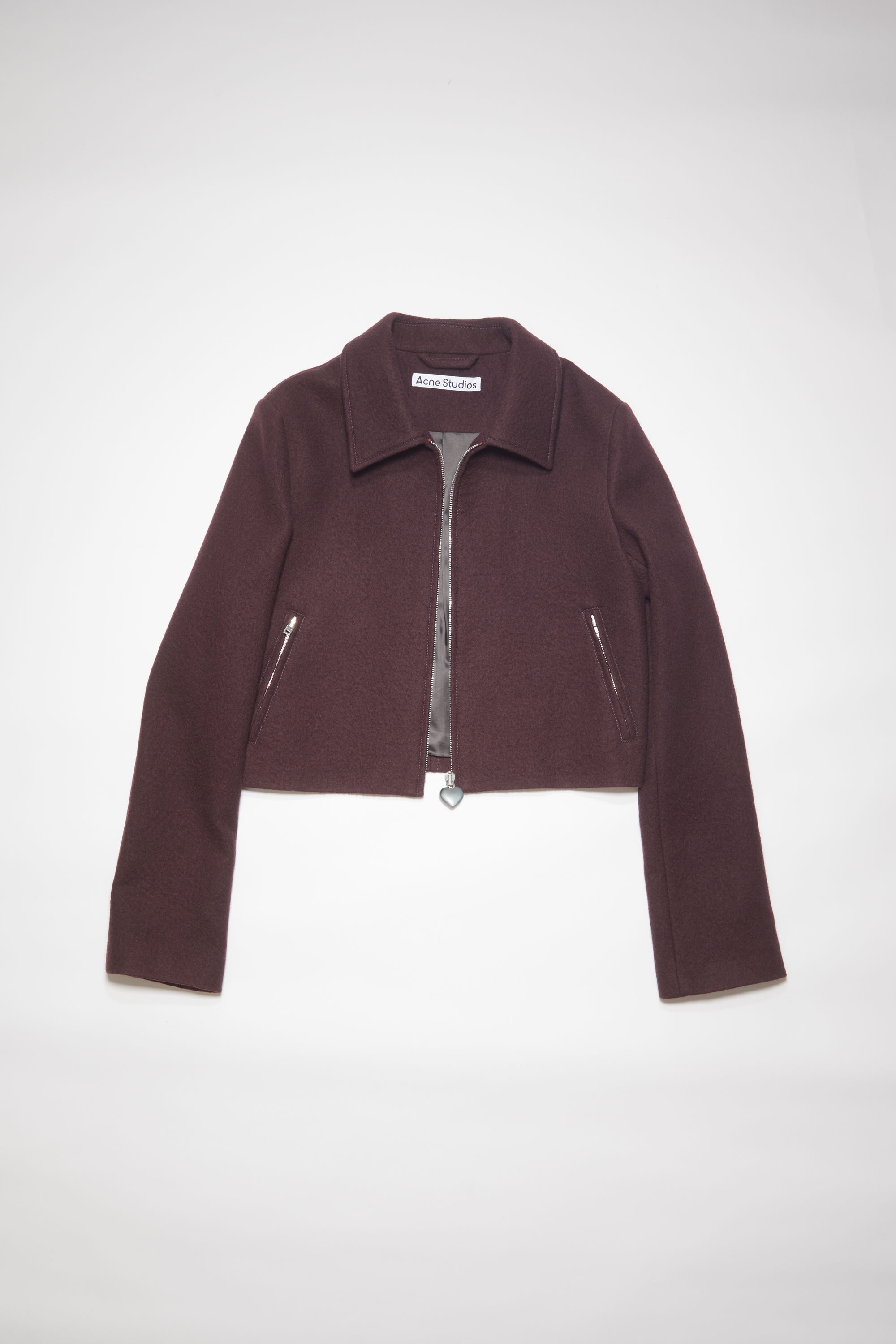 Wool jacket - Dark burgundy - 7