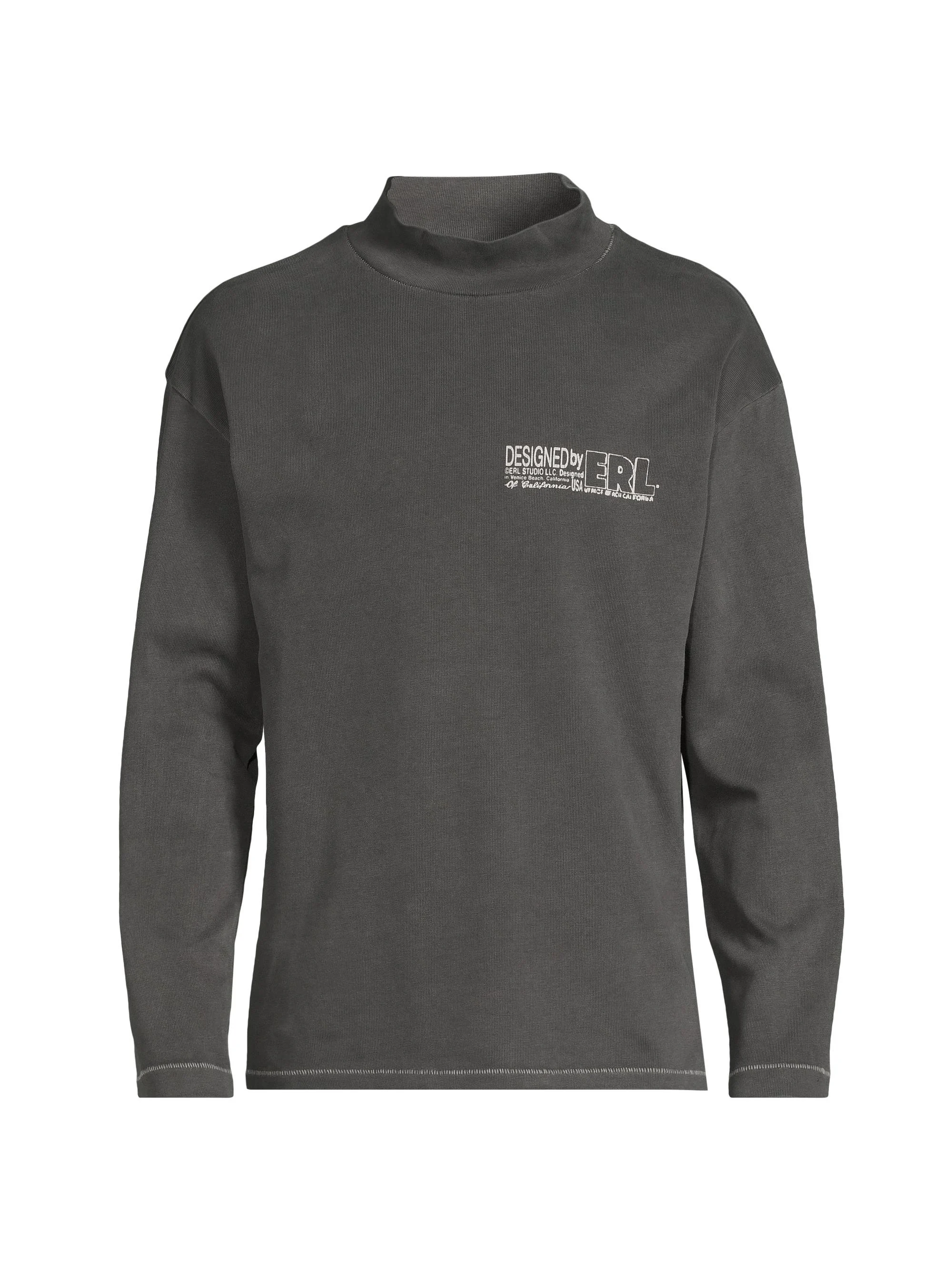 Men's Make Believe Cotton Sweatshirt - Black - 1