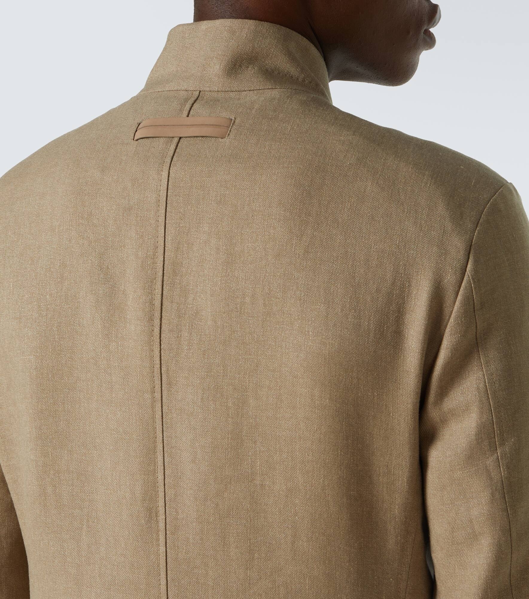 Chore linen and wool blazer - 7