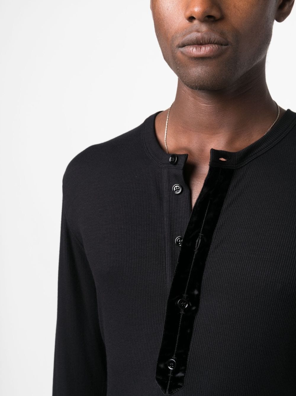 TOM FORD Henley long-sleeve T-shirt | REVERSIBLE