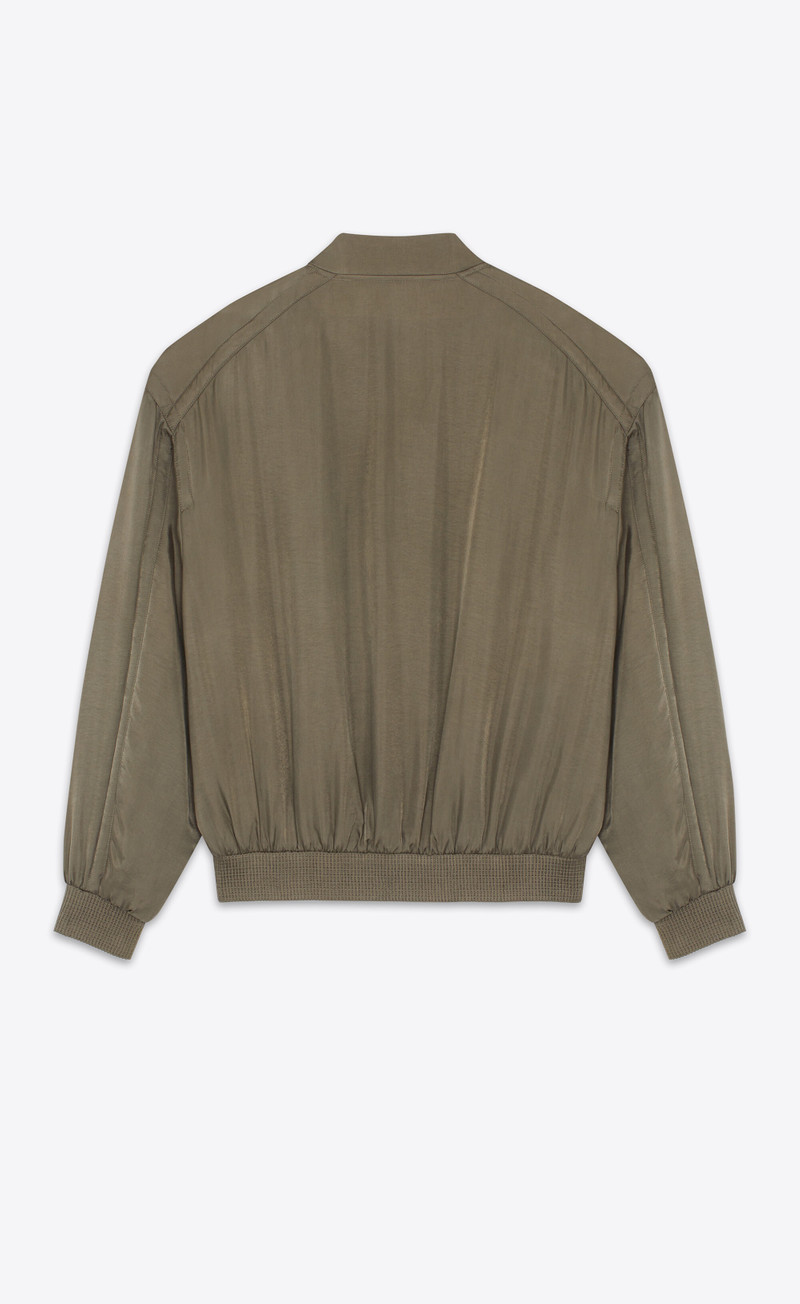SAINT LAURENT teddy jacket in twill outlook