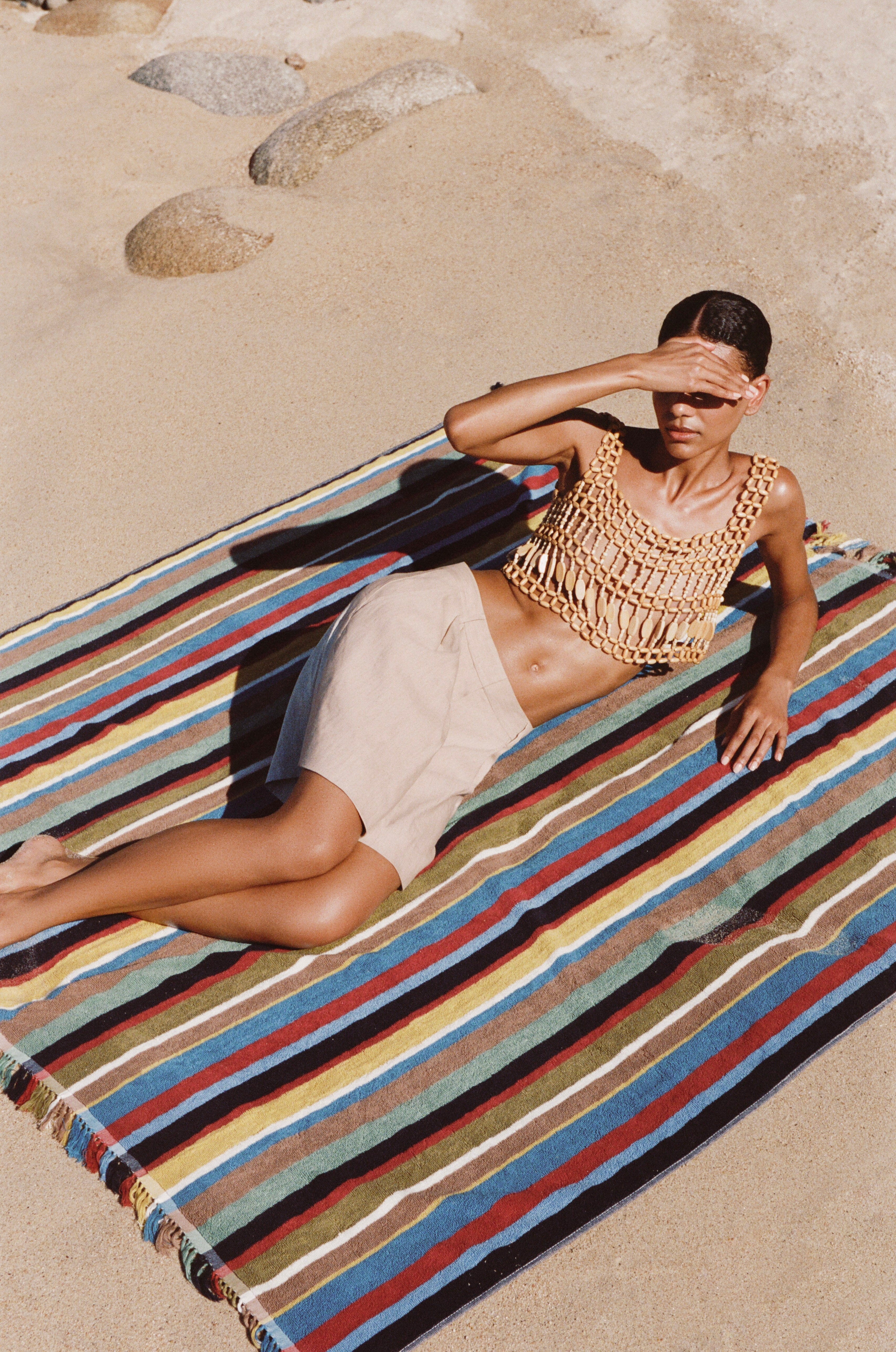 STAUD BEACH BLANKET MARKET STRIPE - 2