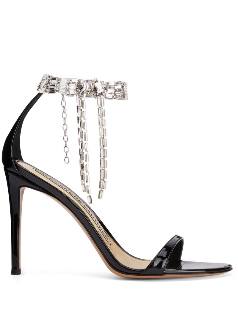 Tiffany 105mm crystal-embellished sandals 1
