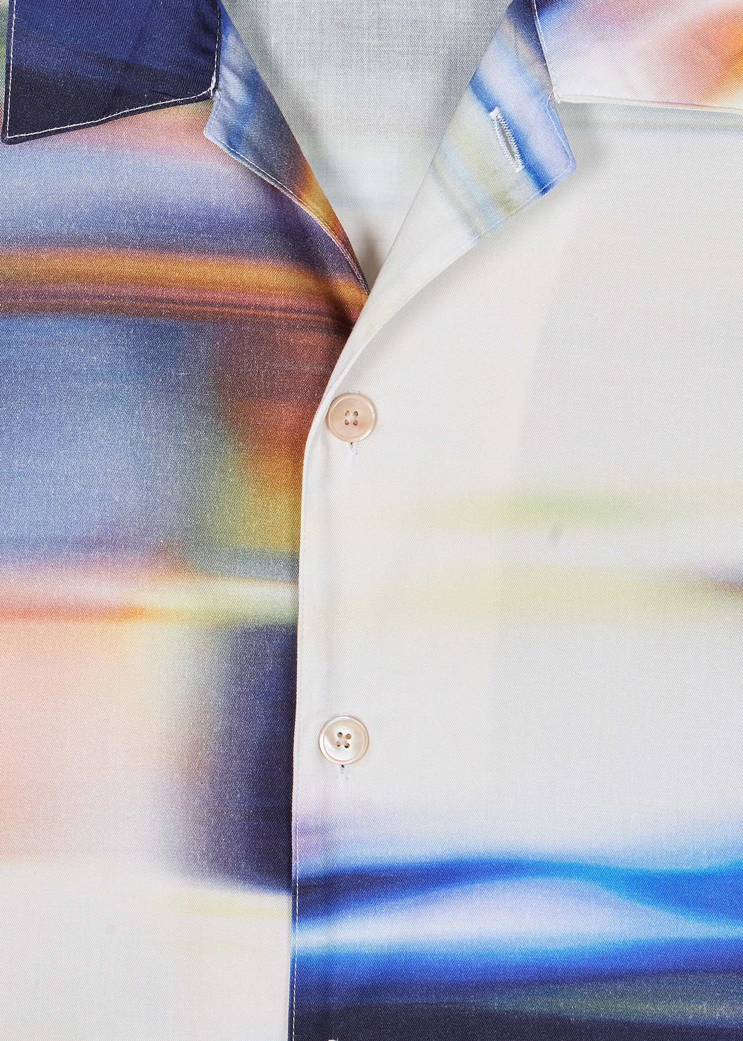 Lyocell and Cotton 'Motion Blur' Short-Sleeve Shirt - 3