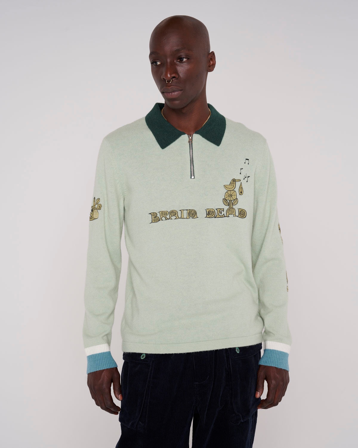 Lex Half Zip Sweater - Mint - 4