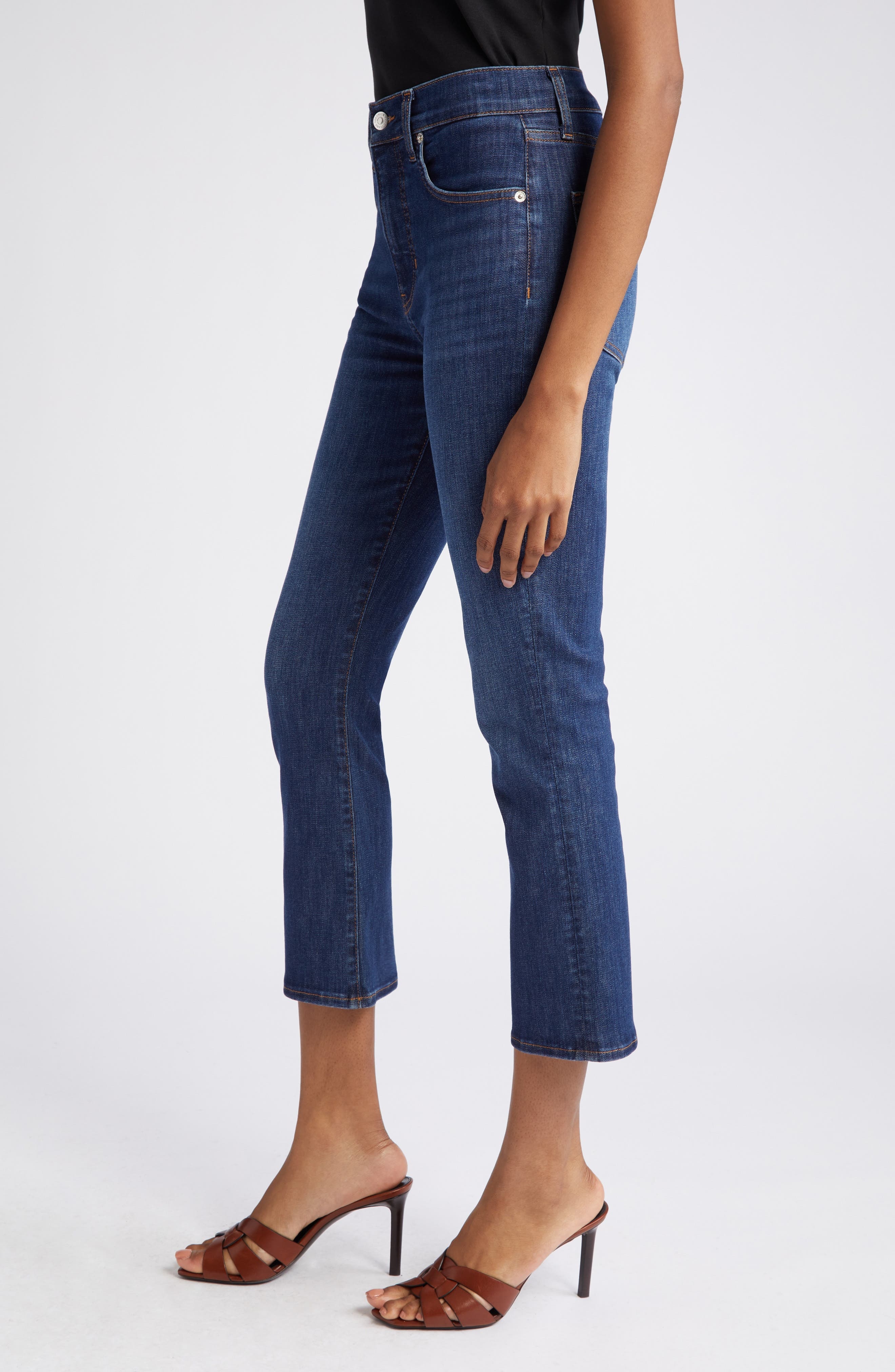Carly High Waist Kick Flare Jeans - 4
