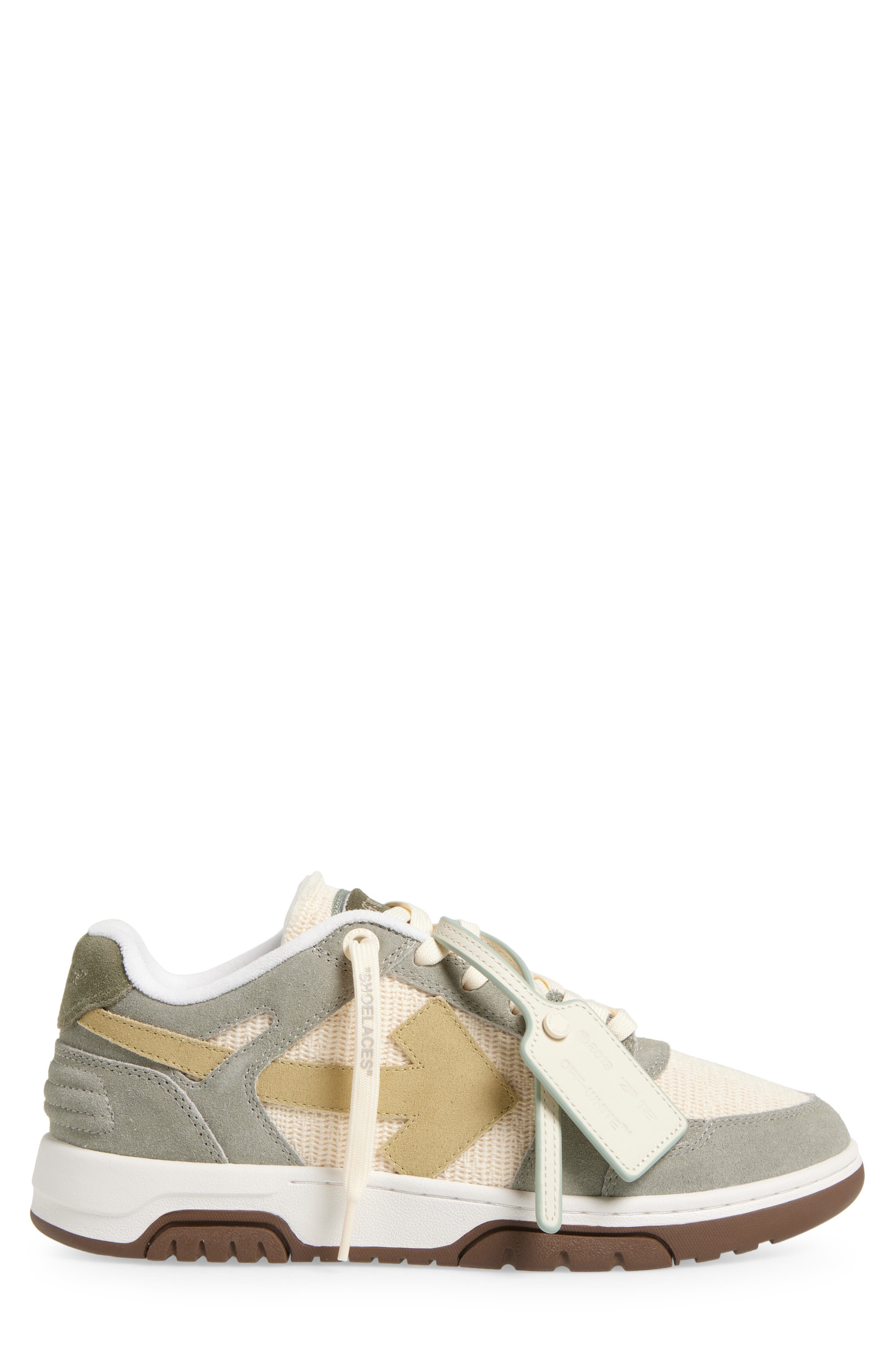 Off-White Slim Out of Office Low Top Sneaker in Medium Grey - 3