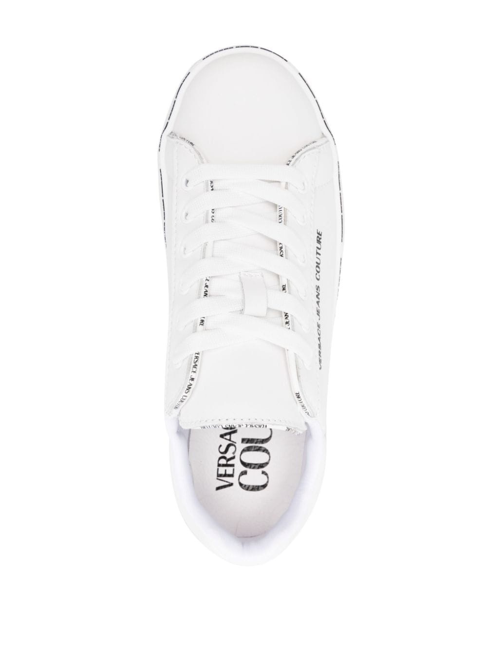 lace-up leather sneakers - 4