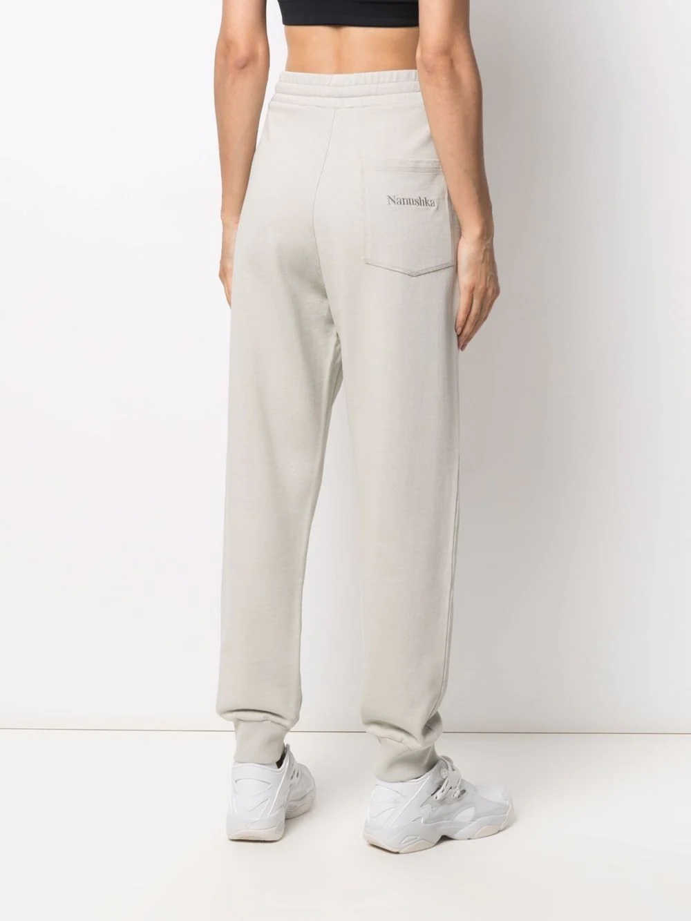 logo-embroidered track pants - 4