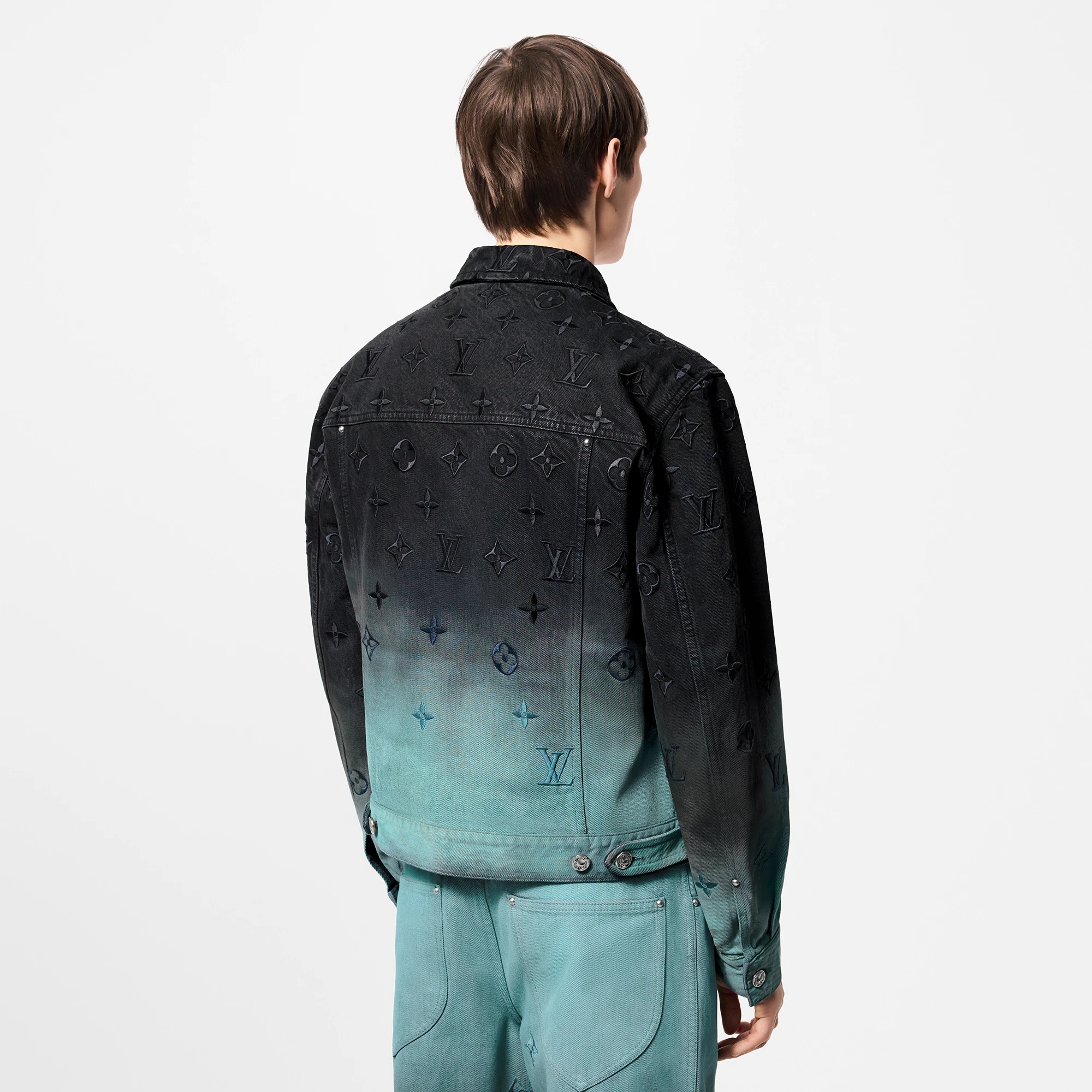 Embroidered Denim Blouson - 5